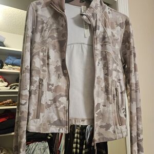 Lululemon Athletica Beige Camouflage Define Jacket